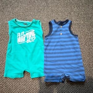 (2) 0-3 cat & jack summer outfits